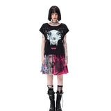 Reversible Skull Cat Tee