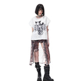 Leopard Mesh Tee