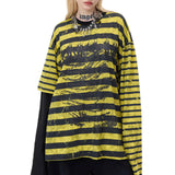 Burnout Striped Tee