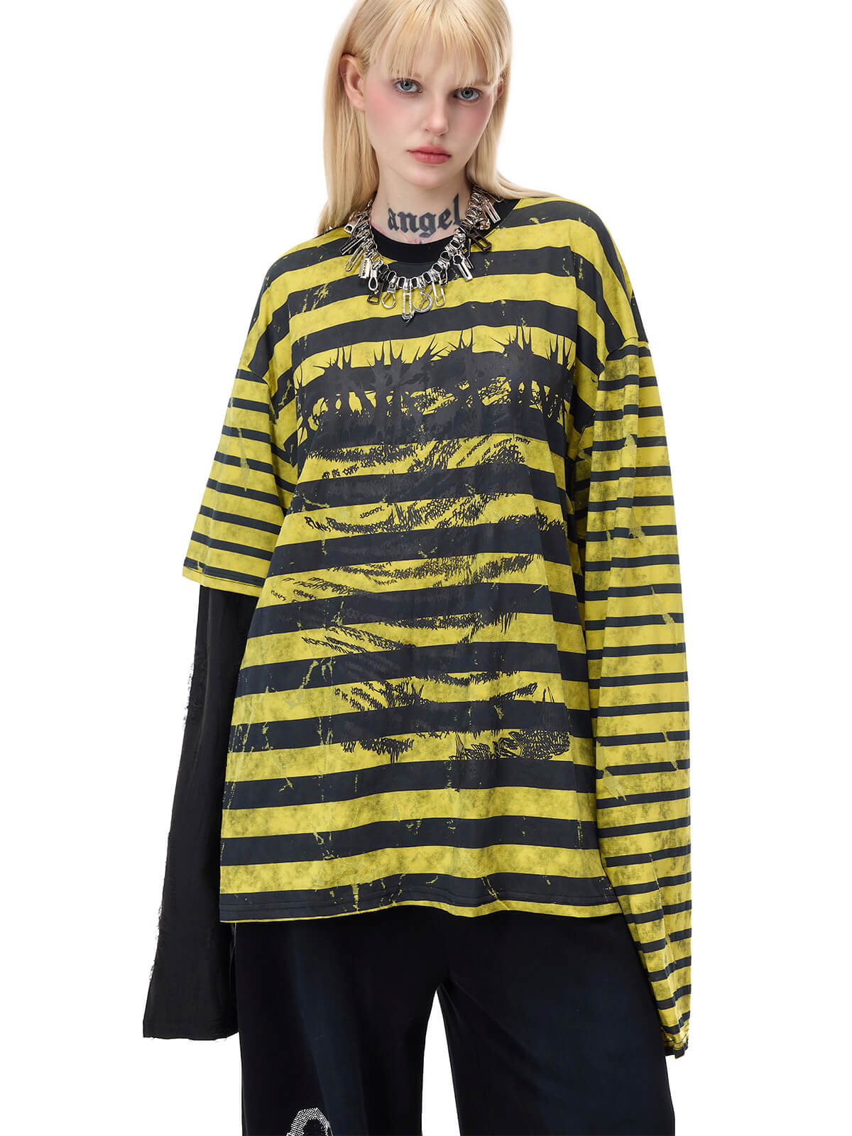 Burnout Striped Tee