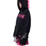 Mohawk Zip Hoodie