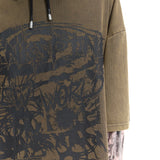 レイヤードスリーブフーディ