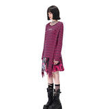 Stripe Four Sleeve Top