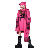 グラフィティ ニット フードスカーフ