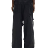 コーティングジップスリットジーンズ