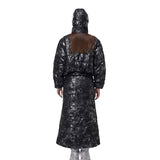 二重ファスナー付き綿入れ帽子