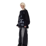 月の継ぎ目編み前掛け