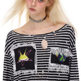 ストリップド ロングスリーブ