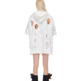 ダメージ加工フーディ