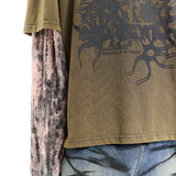 レイヤードスリーブフーディ