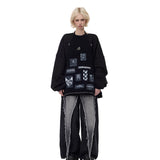 月の継ぎ目編み前掛け