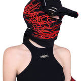 スカーフ付きバイザーキャップ