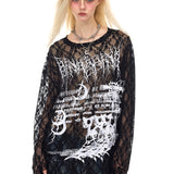 シアーレースロングスリーブ