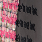 スプリットフーディーシャツ