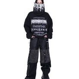 マスク付きフーディ