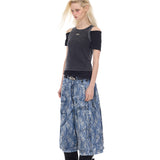 レースデニムショーツ