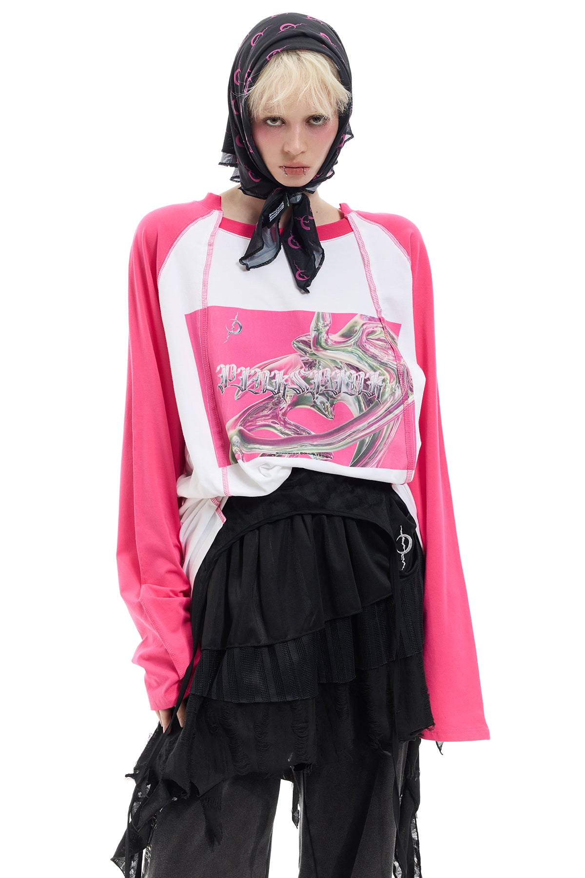 フューチャリスティック パッチ ロングスリーブ