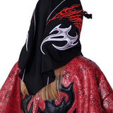 スカーフ付きバイザーキャップ