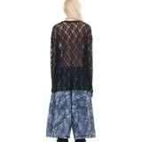 シアーレースロングスリーブ