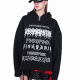 マスク付きフーディ