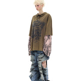 レイヤード リップド ジーンズ