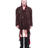 キャラメルスエードタッチコート