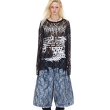 シアーレースロングスリーブ