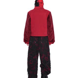 レオパードデニムボンバー