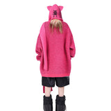 グラフィティ ニット フードスカーフ