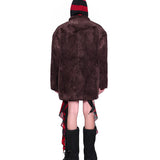 キャラメルスエードタッチコート