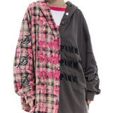 スプリットフーディーシャツ