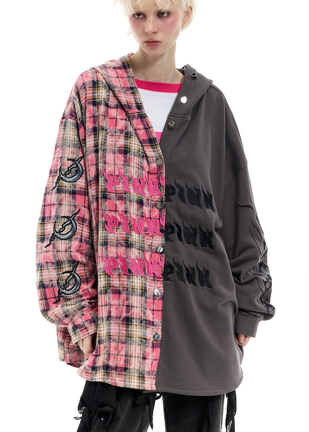 Split Hoodie Shirt