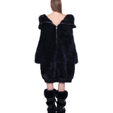 リバーシブルファーカーディガン