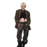 構造的なレトロ仕立ての上着