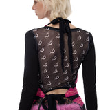 月の継ぎ目編み前掛け