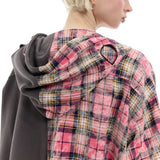 スプリットフーディーシャツ