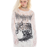 シアーレースロングスリーブ