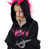 Mohawk Zip Hoodie