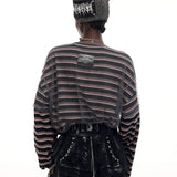 メッシュレイヤードロングスリーブ