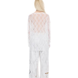 シアーレースロングスリーブ