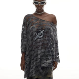 オンブレ メッシュ Tシャツ