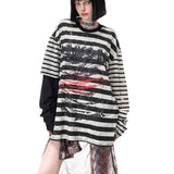 Burnout Striped Tee