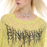 シアーレースロングスリーブ