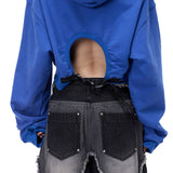 フラップ付き綿布のズボン