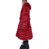 ストライプファーコート