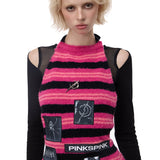 月の継ぎ目編み前掛け