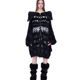 リバーシブルファーカーディガン