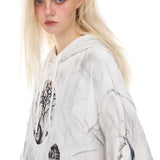 ダメージ加工フーディ