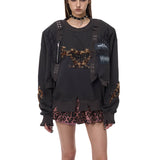 二重構造の長袖上着