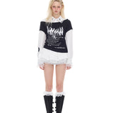 レースパフシャツ